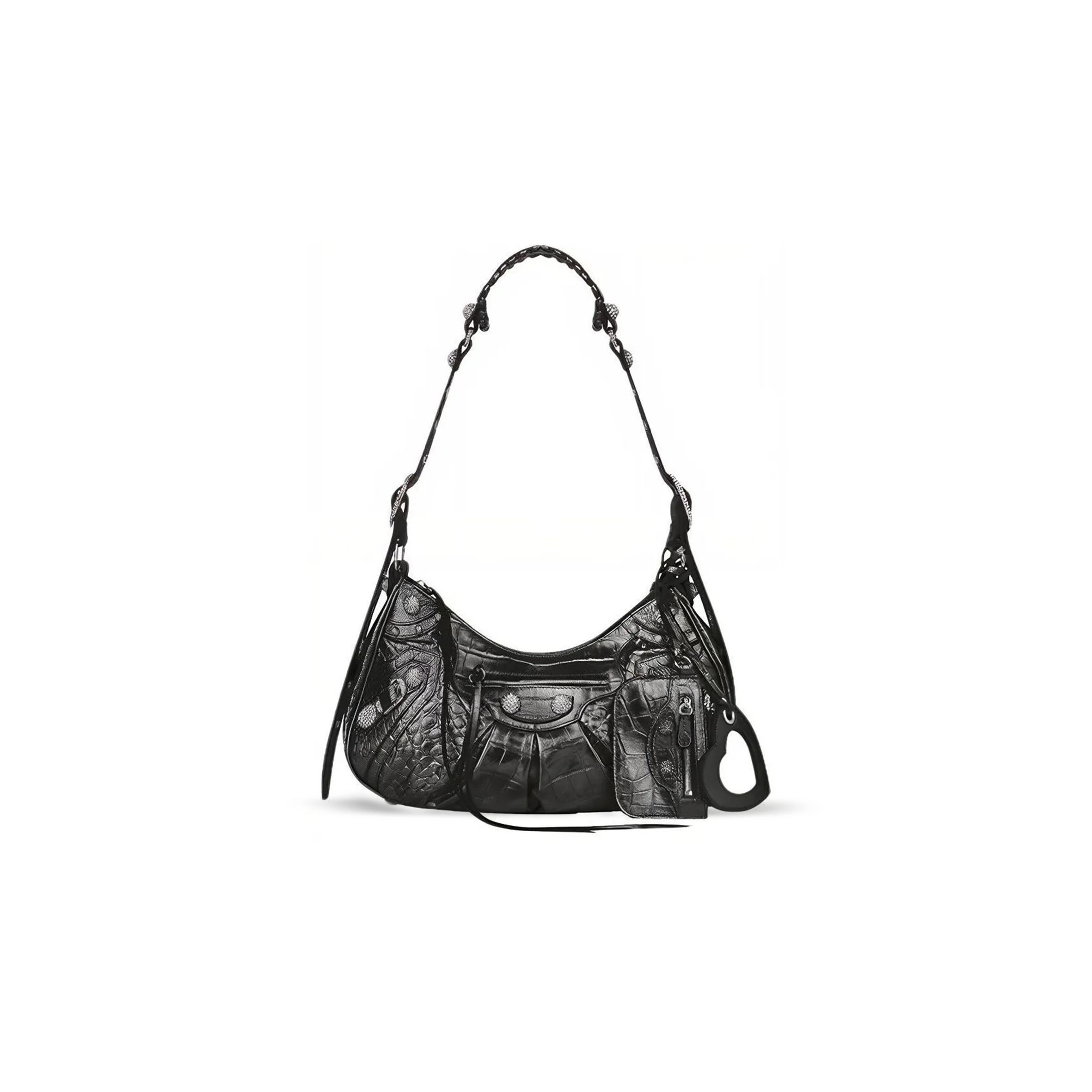 Ba*len*cia*ga women''s le cagole shoulder bag small in black 6713071vg9y2000 (33*16*8.4cm)